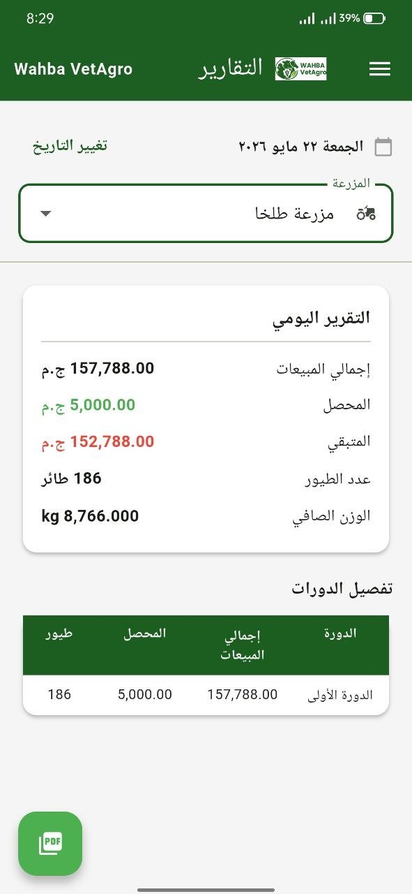 Wahba VetAgro Broiler Sales App — 5